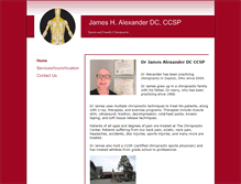 Tablet Screenshot of drjameschiro.com